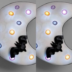 Hyde & Eek Light up Moon Pillow New